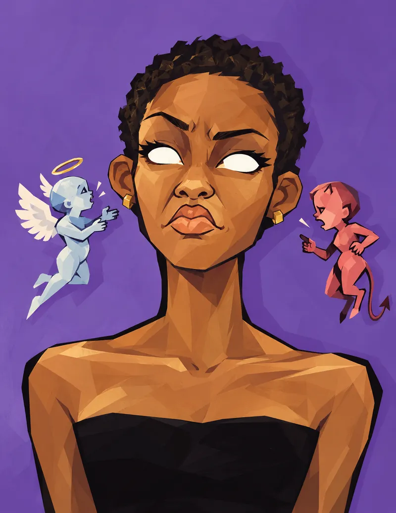 Angels & Devils, digital illustration by JustBee
