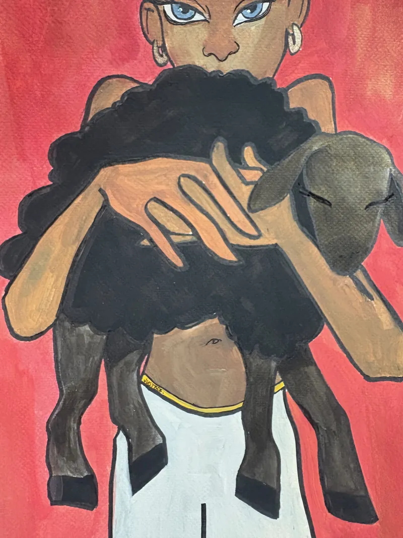 Black Sheep, painting by JustBee