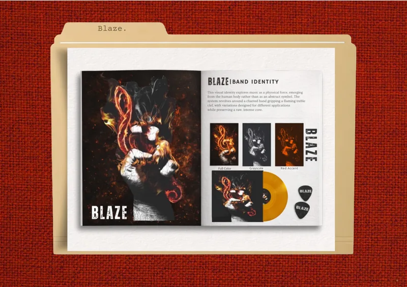 Blaze, brand design by JustBee