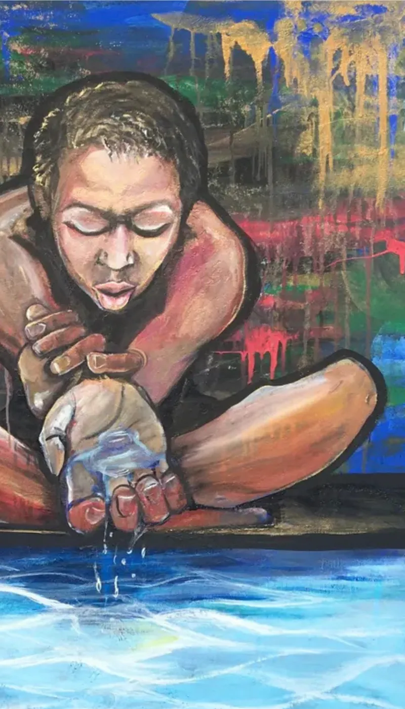 Living Water, painting by JustBee
