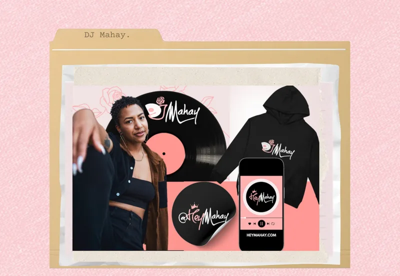 DJ Mahay, brand design by JustBee