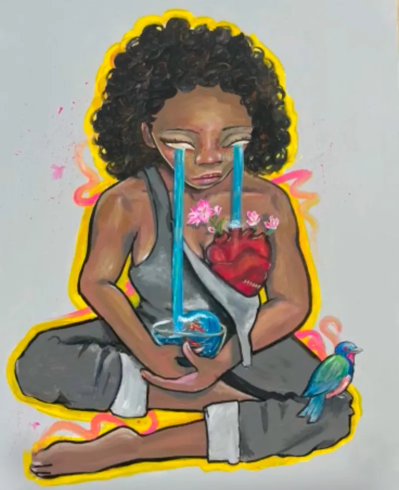 Nothing I Feel Is Wasted, painting by JustBee