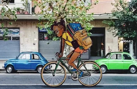 Joyride, digital illustration by JustBee