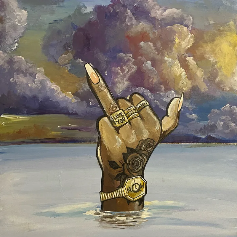 Love You, painting by JustBee