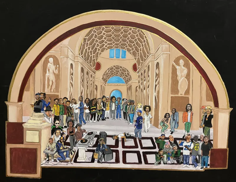 The New Skool of Athens, painting by JustBee