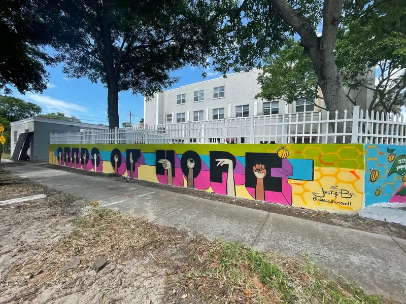 Seeds of Hope, mural by JustBee
