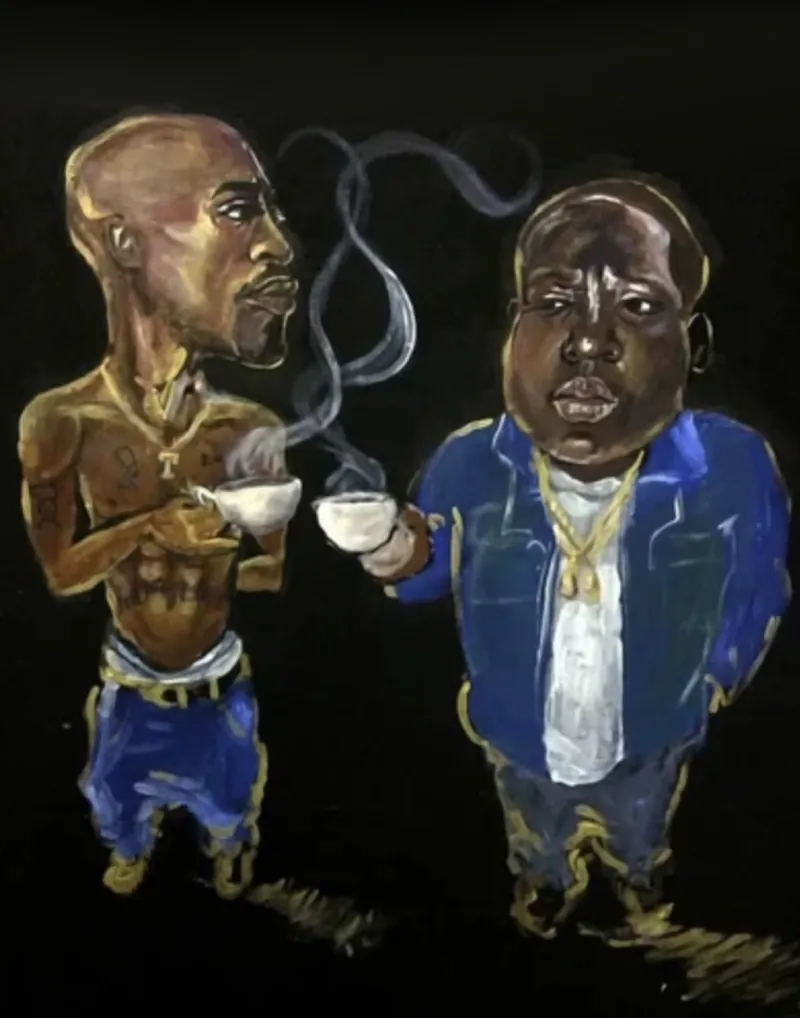 Tea Time, painting by JustBee