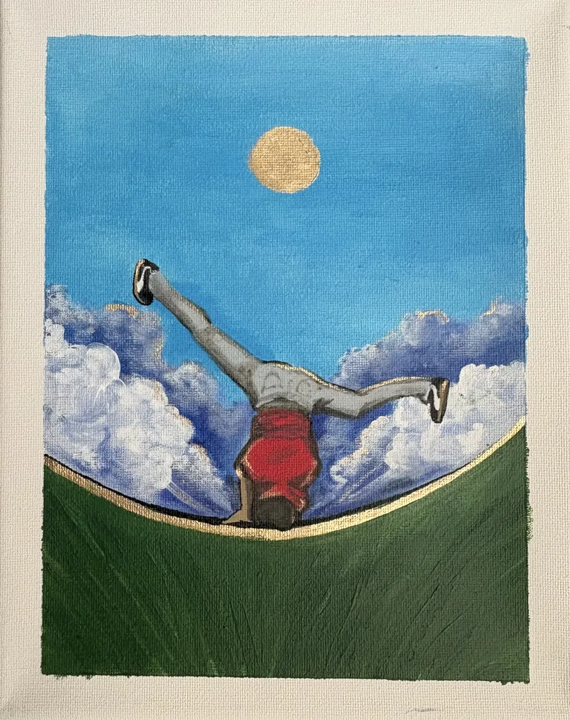 Windmill, painting by JustBee