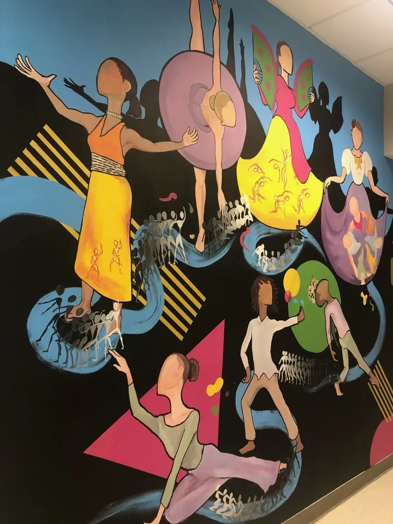 HCC Dance 20th Anniversary, mural by JustBee