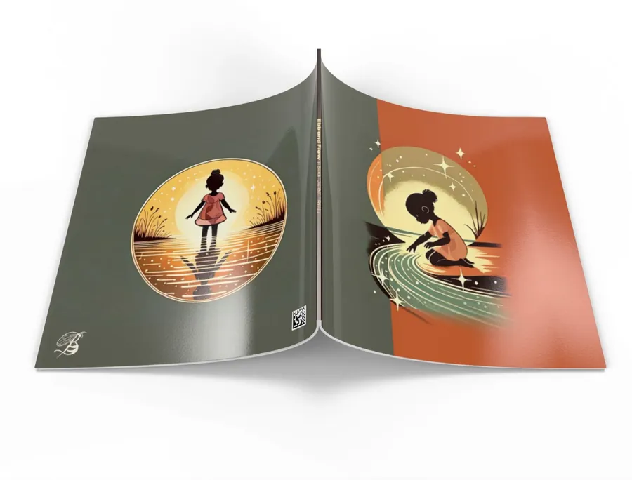 Ebb and Flow, front and back covers laid open